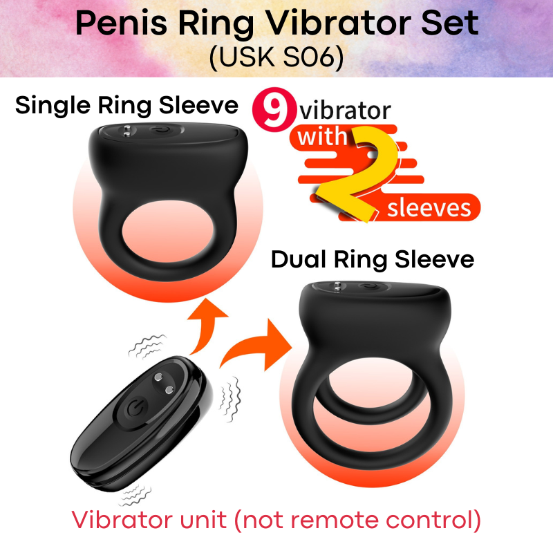 Adult Toy : Penis Vibrator Ring Set (USK S06)