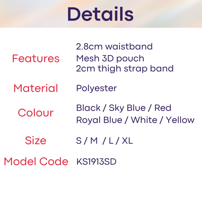 Men's Jockstrap: Polyester Mesh See Through 3D Pouch Jockstrap Underwear (KS1913SD)