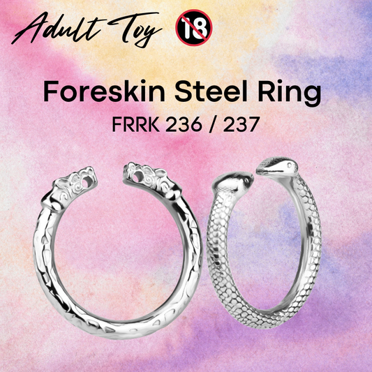 Adult Toy: Men's Foreskin Beast Design 304 Stainless Steel Ring (FRRK236/FRRK237)