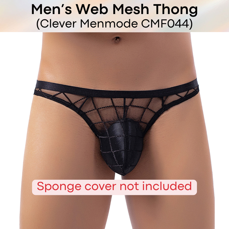 Men's Thong : Web Mesh Thong Underwear (Clever Menmode CMF044)