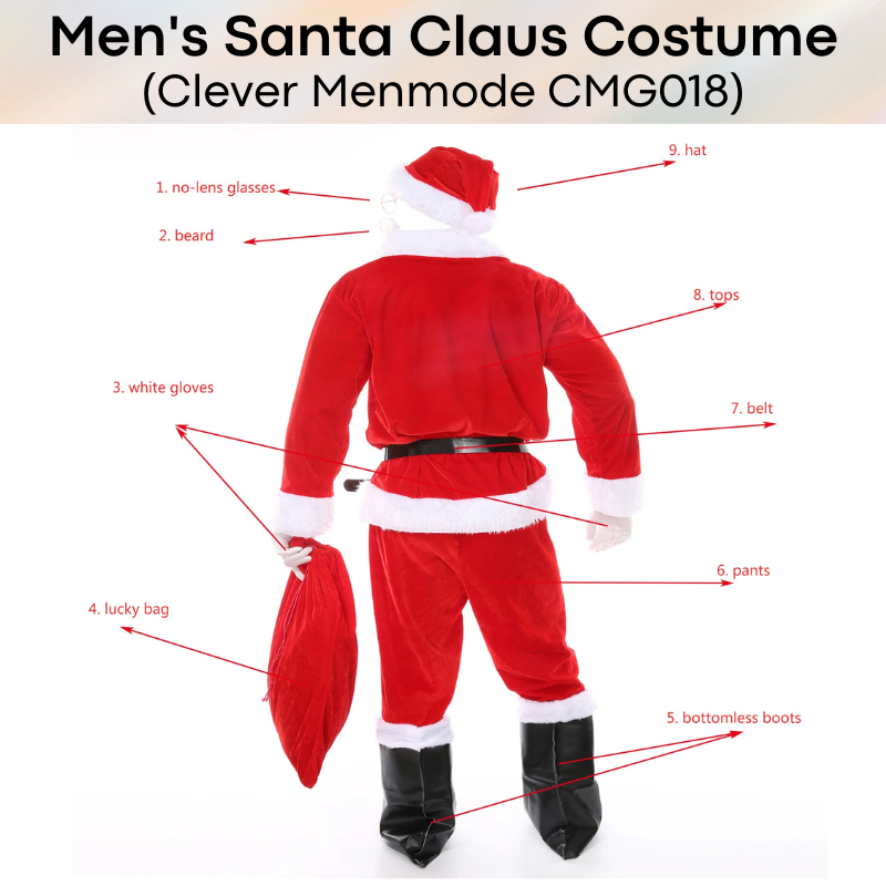 Lifestyle / Roleplay : Santa Claus Complete Costume (Clever Menmode CMG018)
