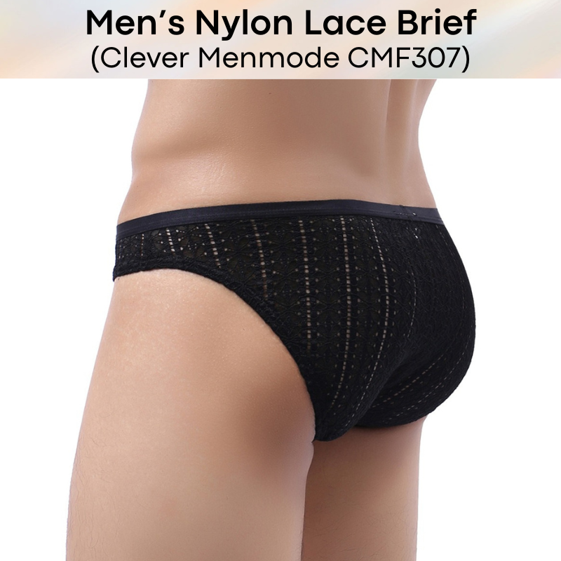 Men's Brief : Nylon Lace Brief (Clever Menmode CMF307)