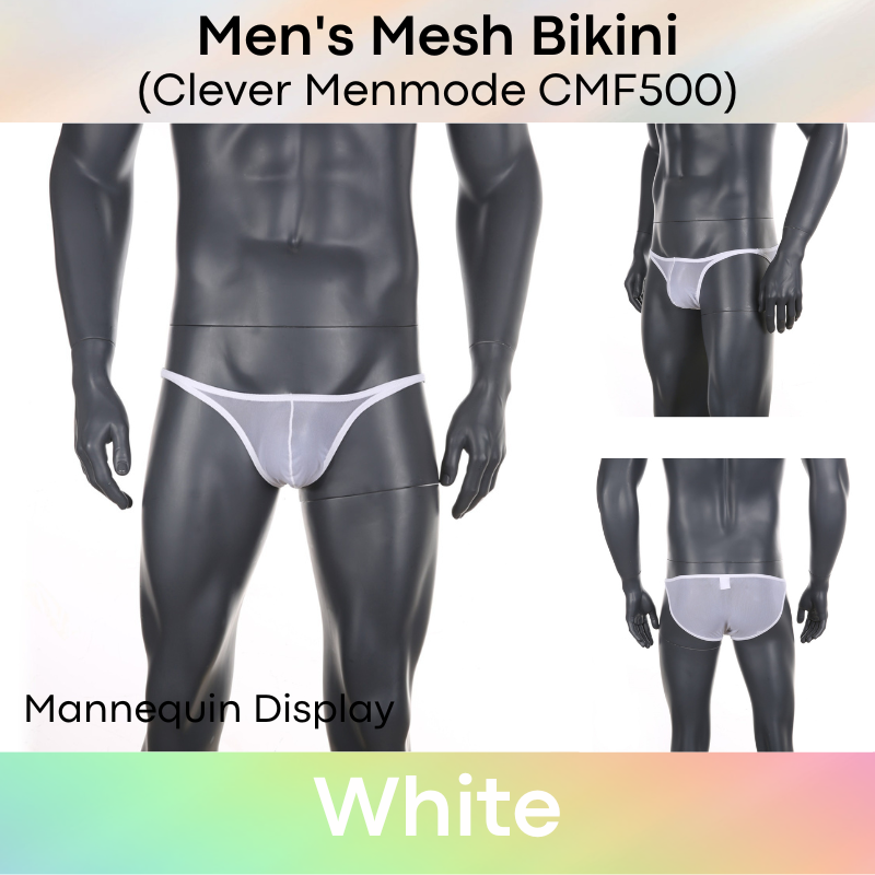 Men's Brief : Bikini Mesh Underwear (Clever Menmode CMF500)