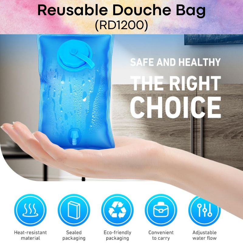 Adult Toy: ABS Reusable Douche Bag with Removable Nozzle Head (RD1200)
