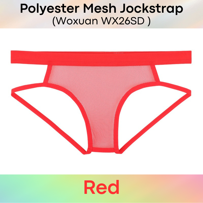 Men's Jockstrap : Polyester Mesh Jockstrap (Woxuan WX26SD)