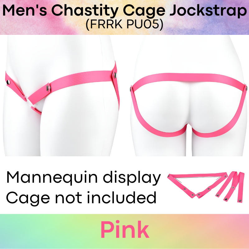 Adult Toy : Men's Chastity Cage Nylon Jockstrap Accessory (FRRK PU05)