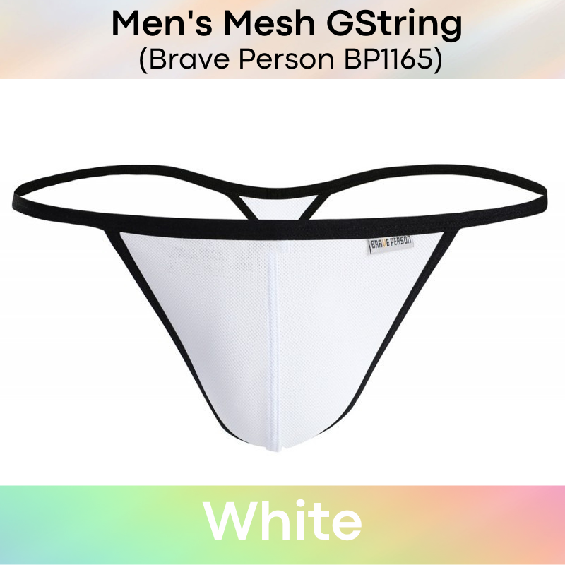 Men's GString : Mesh GString Underwear (Brave Person BP1165)