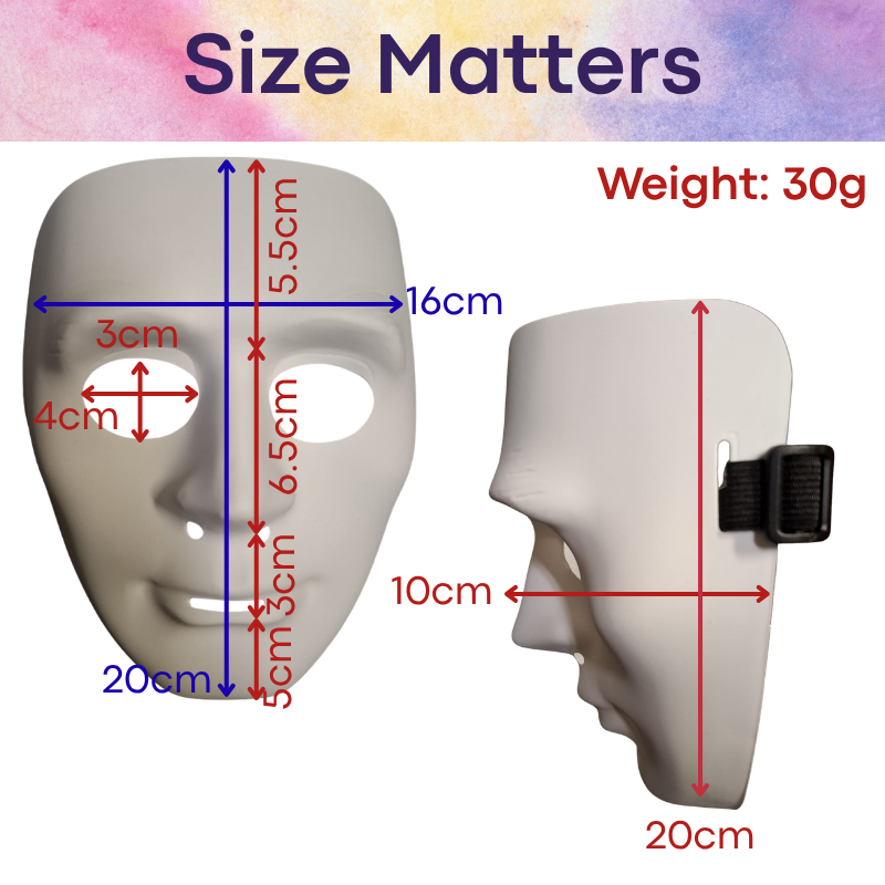 Lifestyle: Full Face Plastic Party Mask (AL2017001)