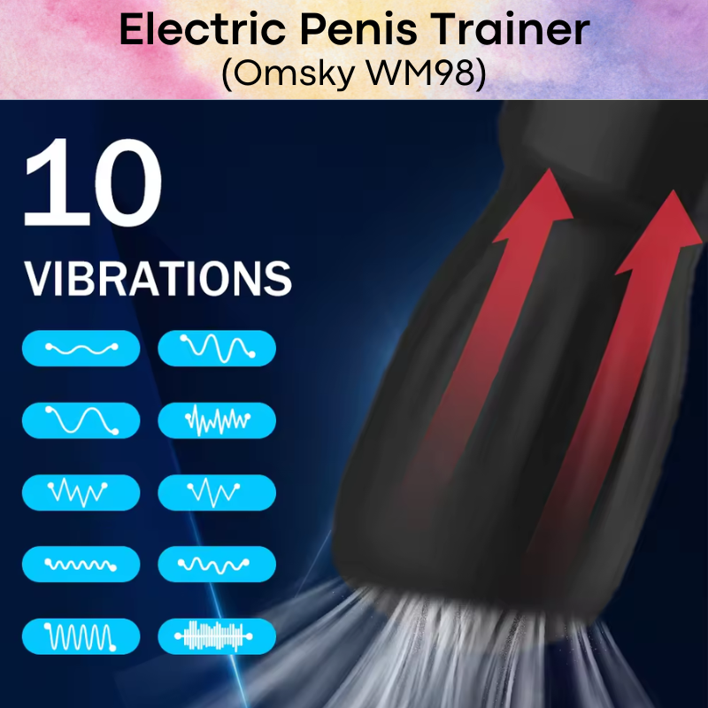Adult Toy: Electric Penis Trainer with 10 Vibra Modes (WM98)