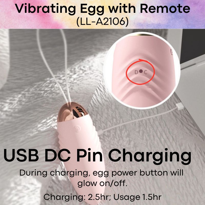 Adult Toy: Vibrating Egg with Heating Feature and 10 Vibration Modes (LL-A2106)