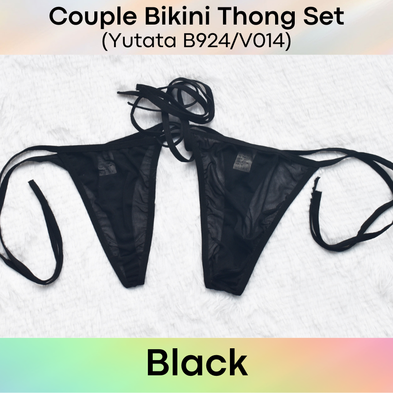 Couple/Men's Thong: Polyester Mesh String Bikini Thong for Men or Couple (B924/V014)