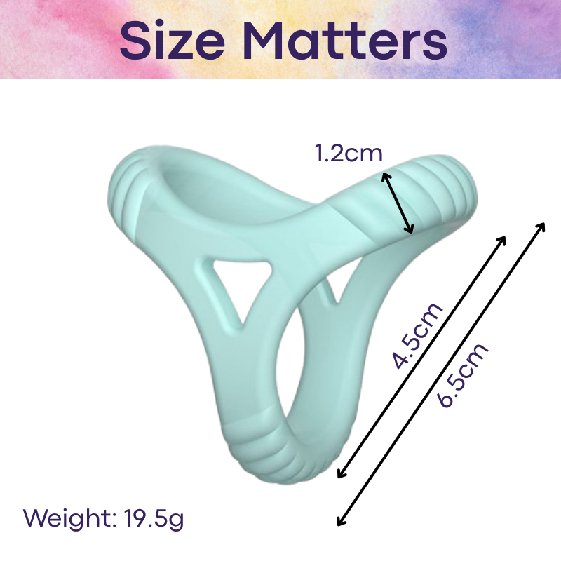 Men's Adult Toy: Silicon Penis Ring with 3-Point Pressure Contact Large (C598)