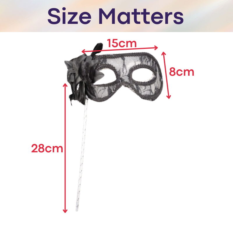 Costume : Masquerade Party Mask with Handheld Stick (P015)