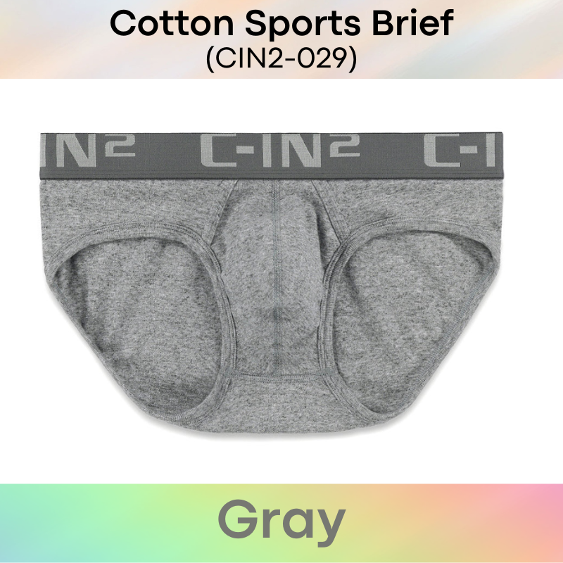 Men's Brief: Cotton Sports Brief Underwear (CIN2-029)