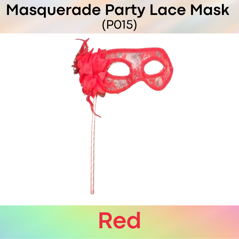 Costume : Masquerade Party Mask with Handheld Stick (P015)