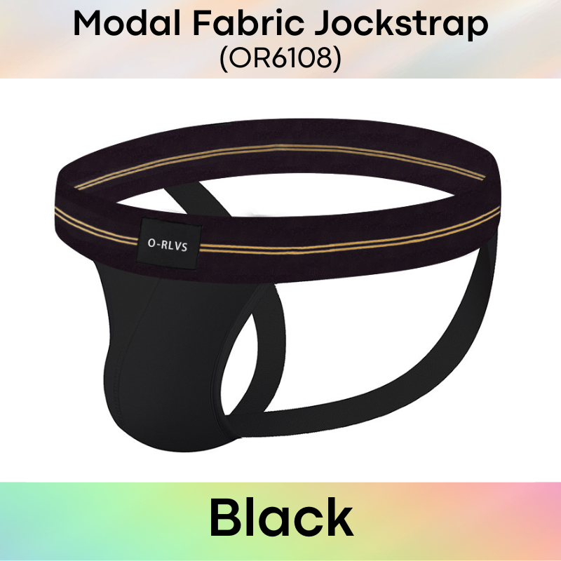 Men's Jockstrap: Modal Fabric Double Layer Pouch Jockstrap Underwear (OR6108)