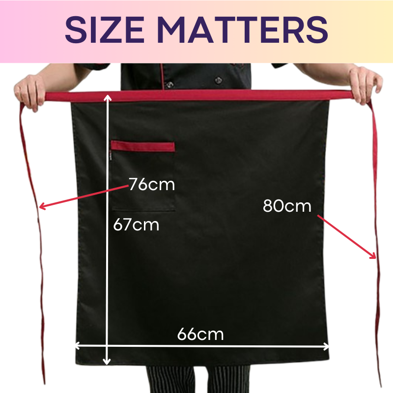 Lifestyle : Kitchen Waist Apron with Front Pocket (HZO01)