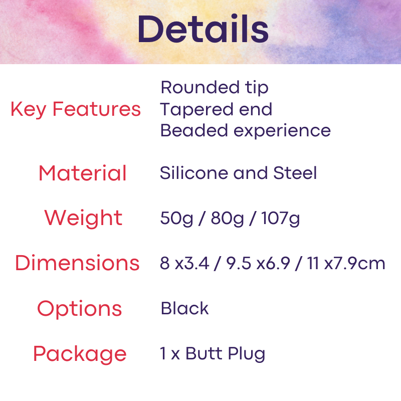 Adult Toy: Silicone Gravity Ball Butt Plug (C381)