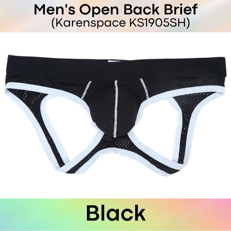 Men's Brief : Perforated Open Back Underwear (KS1905SH)