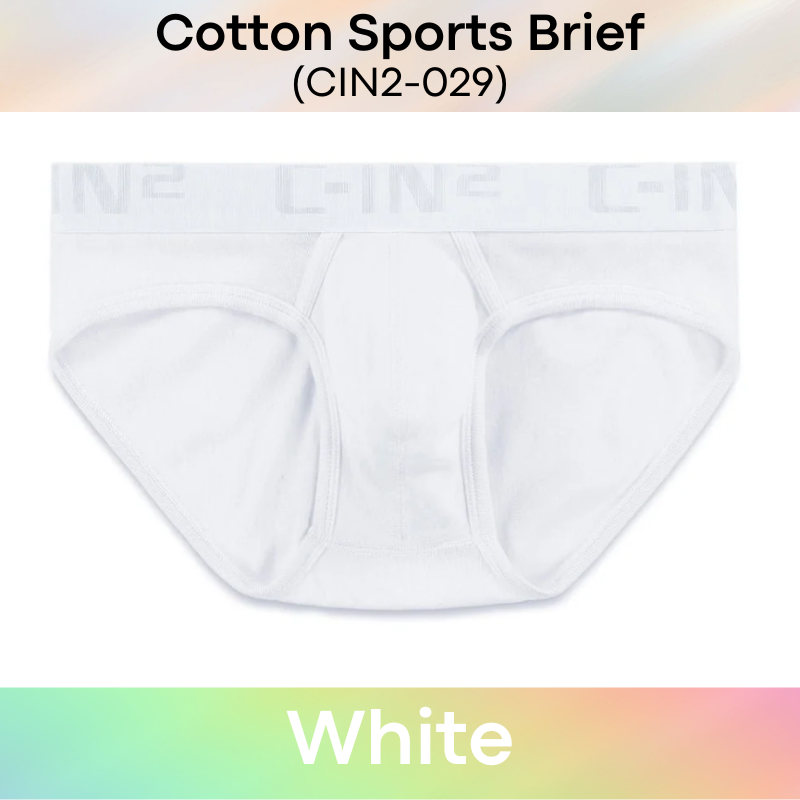 Men's Brief: Cotton Sports Brief Underwear (CIN2-029)