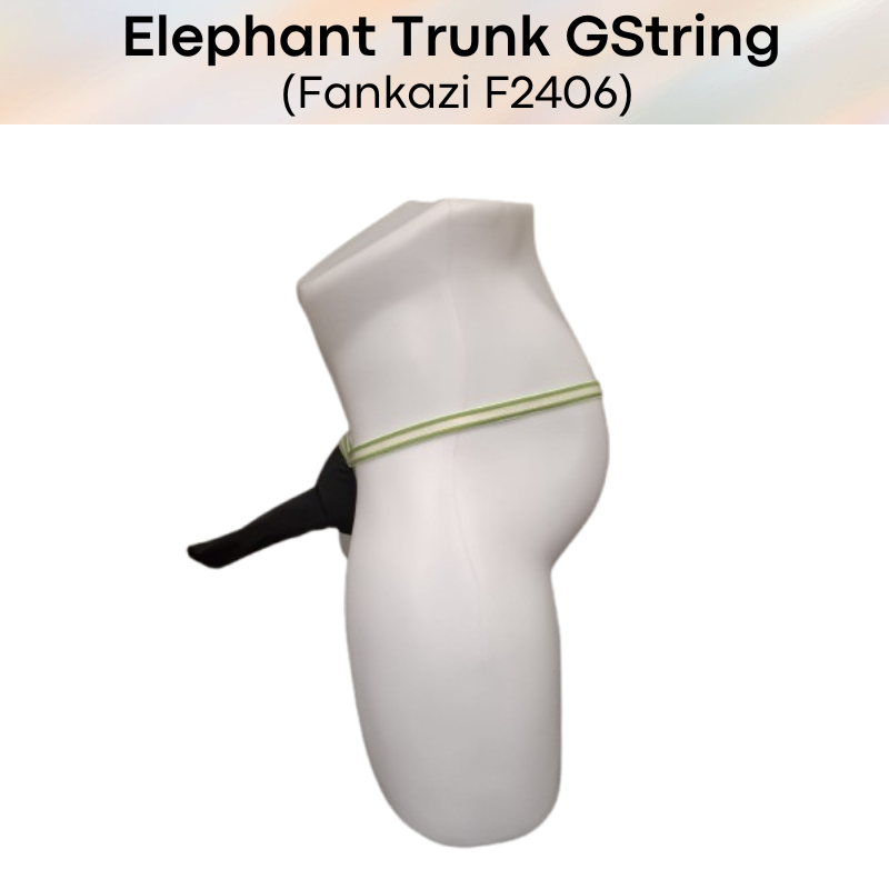 Men's GString: Nylon Elephant Trunk GString Underwear (F2406)
