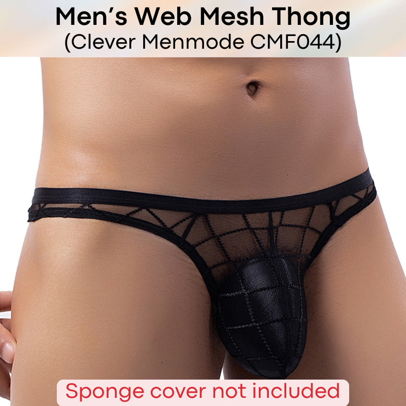 Men's Thong : Web Mesh Thong Underwear (Clever Menmode CMF044)