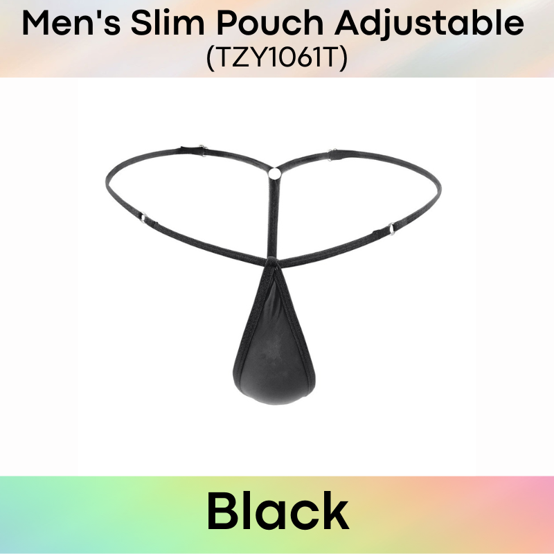 Men's GString : Slim Pouch with Adjustable Strap GString Underwear  (TZY1061T)