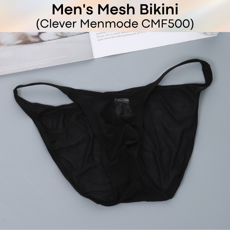 Men's Brief : Bikini Mesh Underwear (Clever Menmode CMF500)