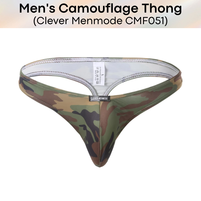 Men's Thong : Camouflage Thong (Clever Menmode CMF051)
