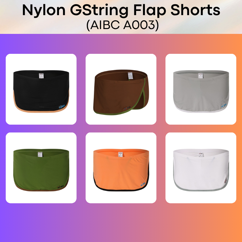 Men's Shorts : Nylon GString Flap Shorts (A003JJB)