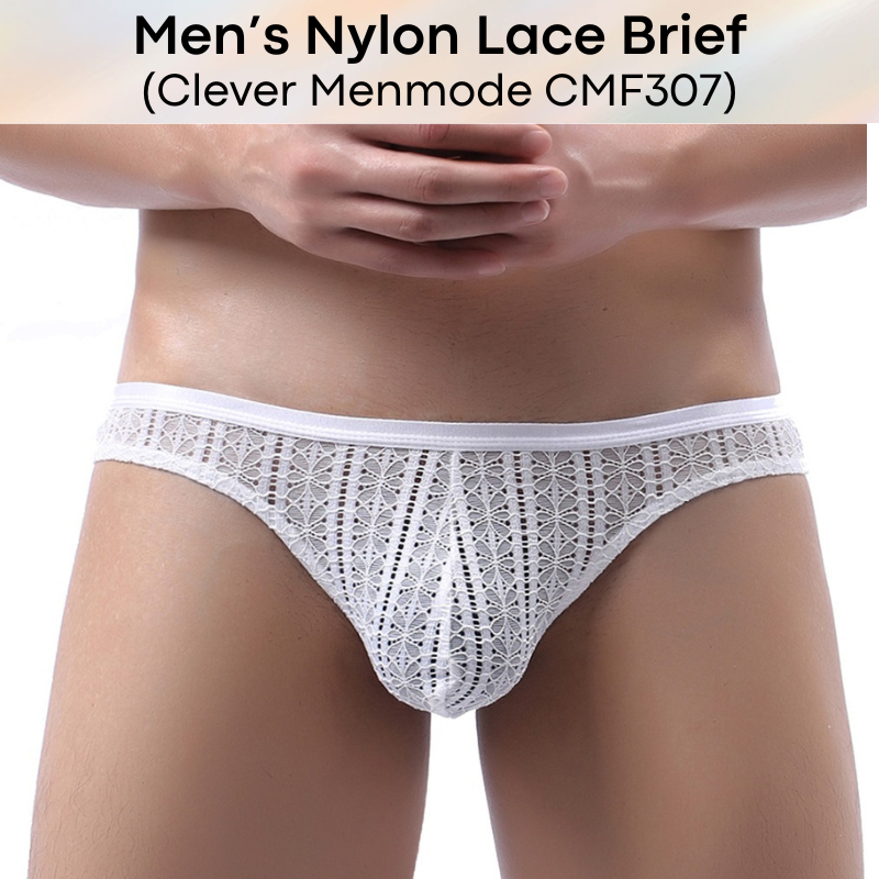 Men's Brief : Nylon Lace Brief (Clever Menmode CMF307)