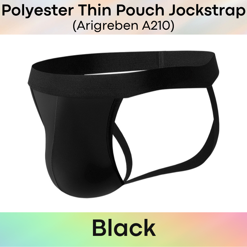 Men's Jockstrap: Polyester Thin Pouch Jockstrap Underwear (A210)