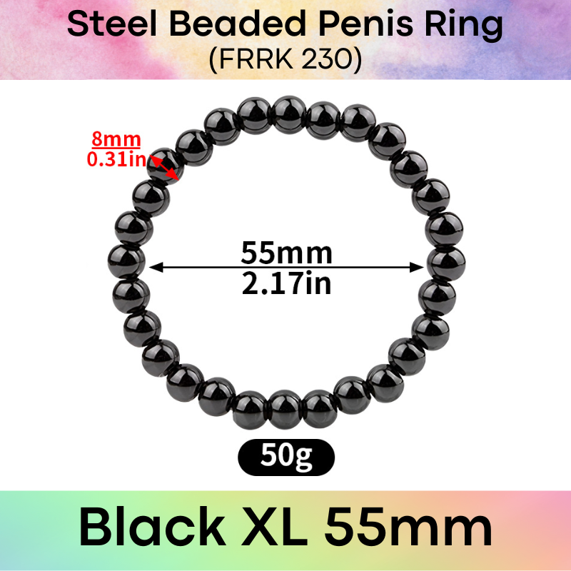 Adult Toy: Stainless Steel 304 Beaded Penis Ring (FRRK230)