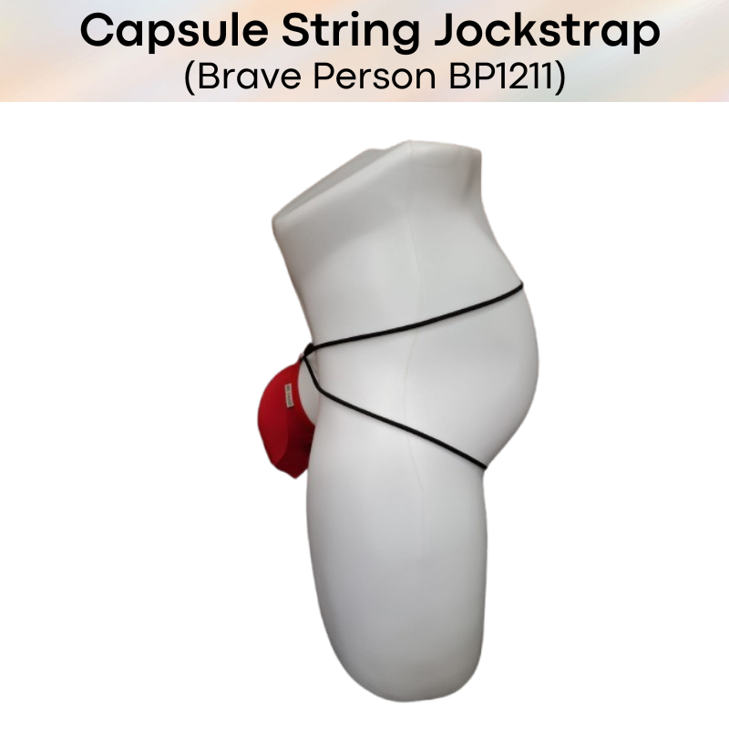 Men's Jockstrap: Nylon Ice Silk Capsule Pouch String Jockstrap Underwear (BP1211)