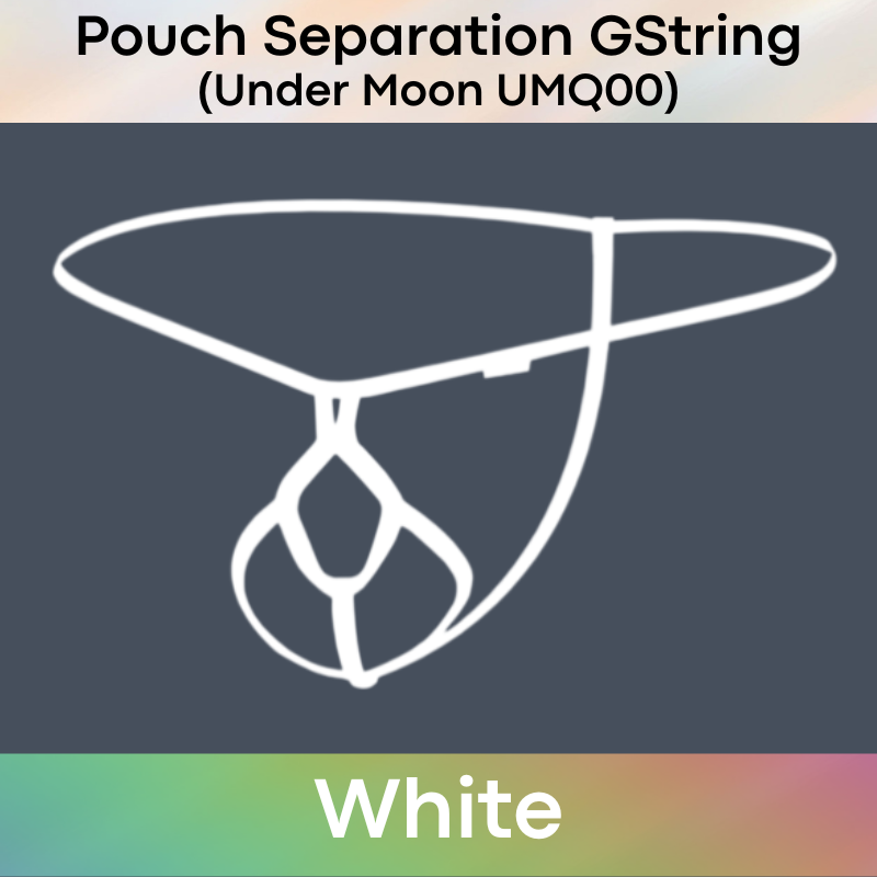 Men's GString: Nylon Pouch Separator GString Underwear (UMQ00)