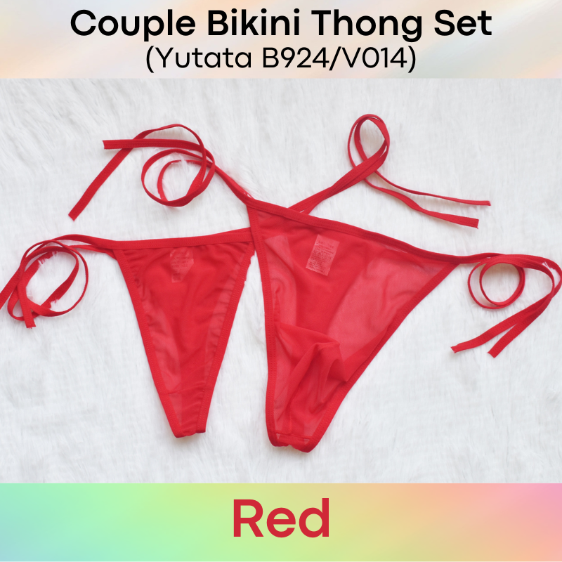 Couple/Men's Thong: Polyester Mesh String Bikini Thong for Men or Couple (B924/V014)