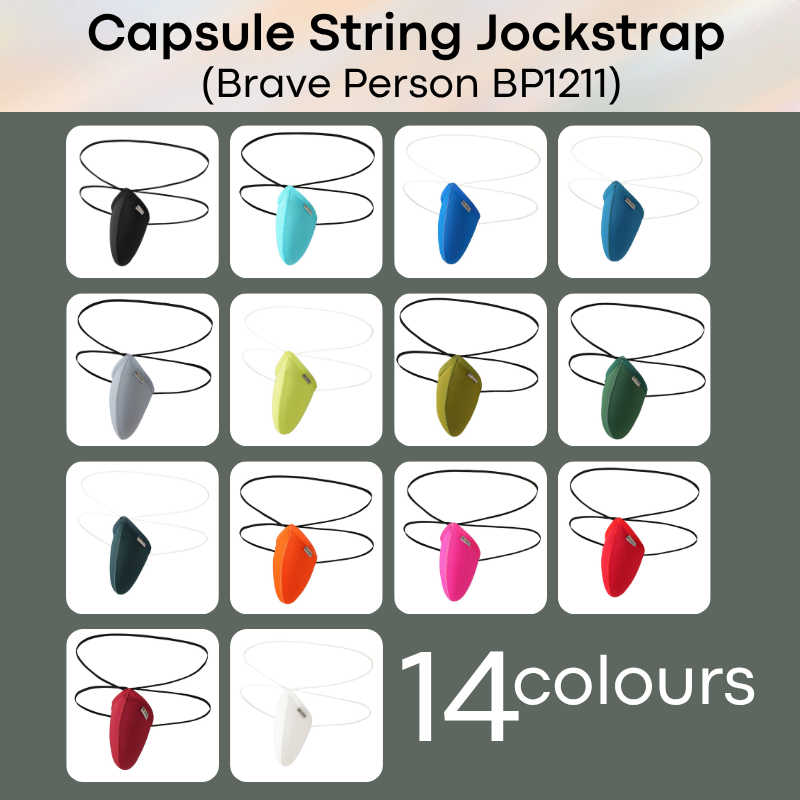 Men's Jockstrap: Nylon Ice Silk Capsule Pouch String Jockstrap Underwear (BP1211)