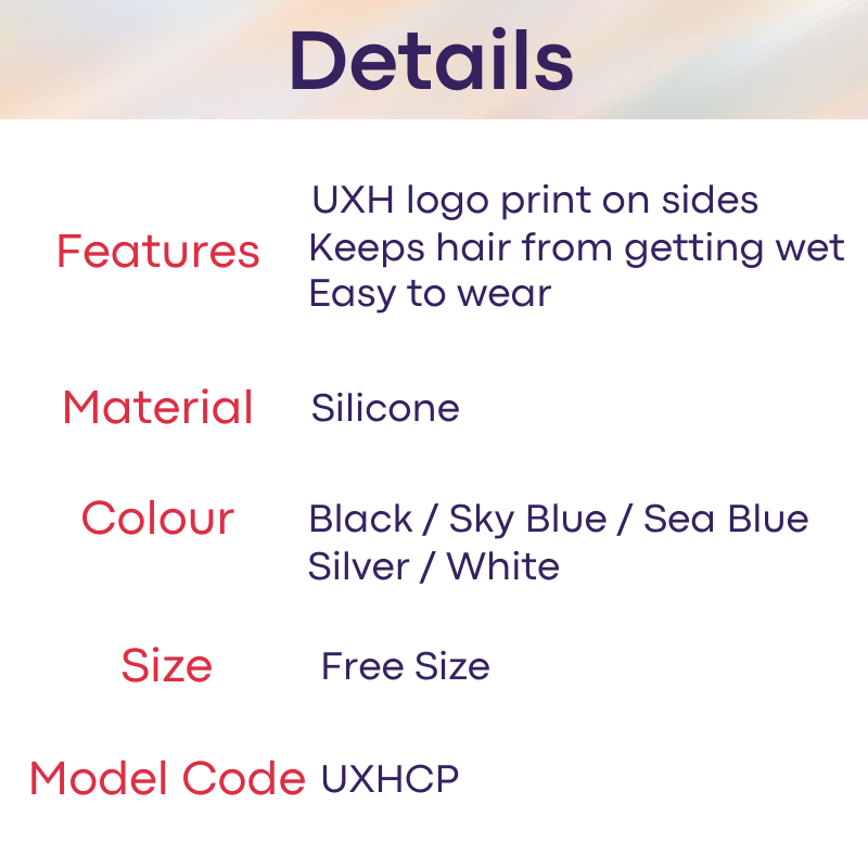 Lifestyle: Men's UXH Silicone Waterproof Swimming Cap (UXHCP)