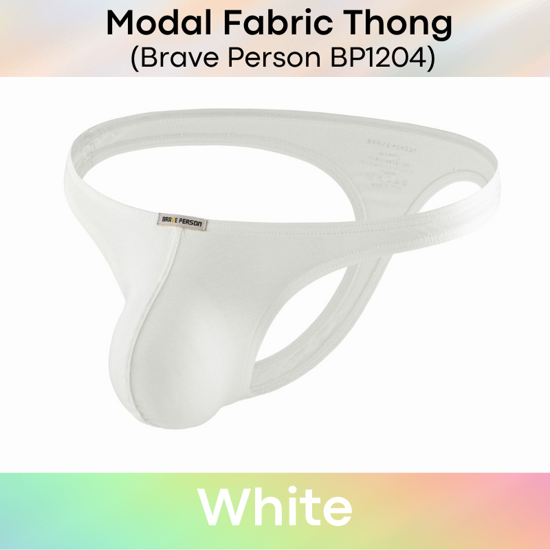 Men's Thong: Modal Fabric Low Waist Thong Underwear (BP1204)