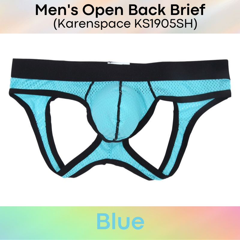 Men's Brief : Perforated Open Back Underwear (KS1905SH)