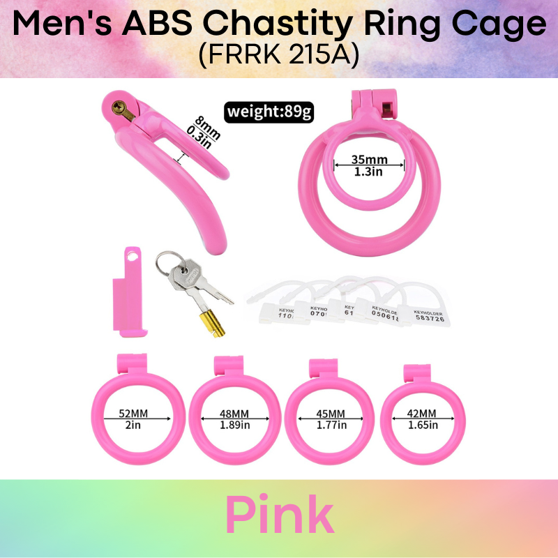 Adult Toy : Men's ABS Plastic Chastity Ring Cage (FRRK215A)