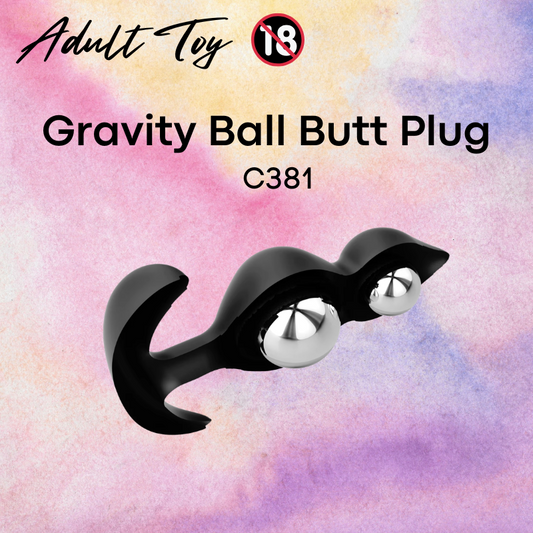 Adult Toy: Silicone Gravity Ball Butt Plug (C381)