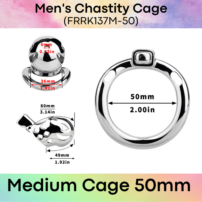 Adult Toy: Men's Aluminum Alloy Clown Chastity Cage (FRRK137)