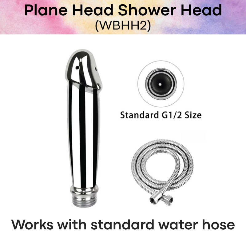 Adult Toy: Plane Head Stainless Steel Unisex Shower Head for Cleaning (WBHH2)