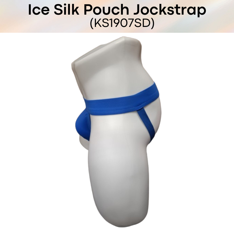 Men's Jockstrap: Polyester Ice Silk Pouch Jockstrap Underwear (KS1907SD)