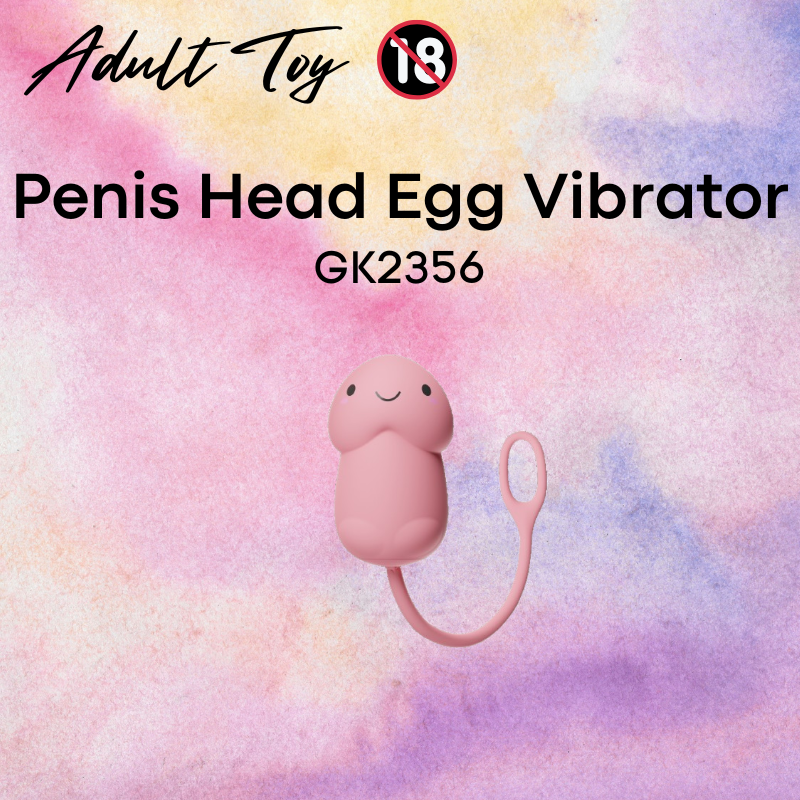 Adult Toy: Unisex ABS Silicon Penis Head Vibrating Egg (GK2356)