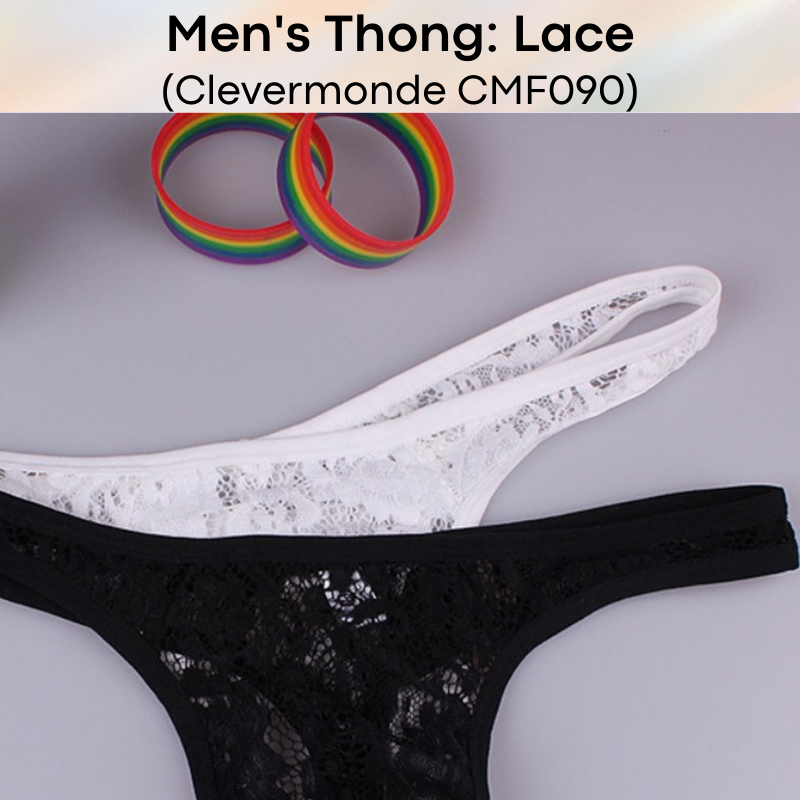 Men's Thong : Lace Thong (Clever Menmode CMF090)