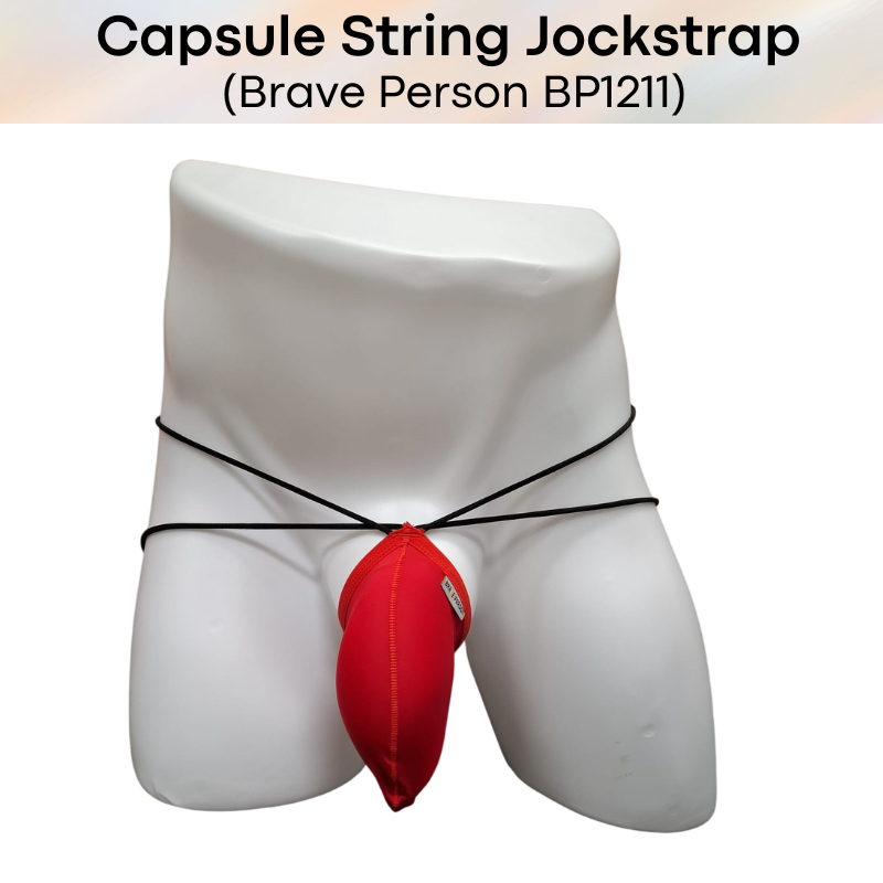 Men's Jockstrap: Nylon Ice Silk Capsule Pouch String Jockstrap Underwear (BP1211)