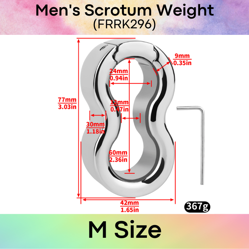 Adult Toy: Men's Stainless Steel 304 Scrotum Weight (FRRK296)