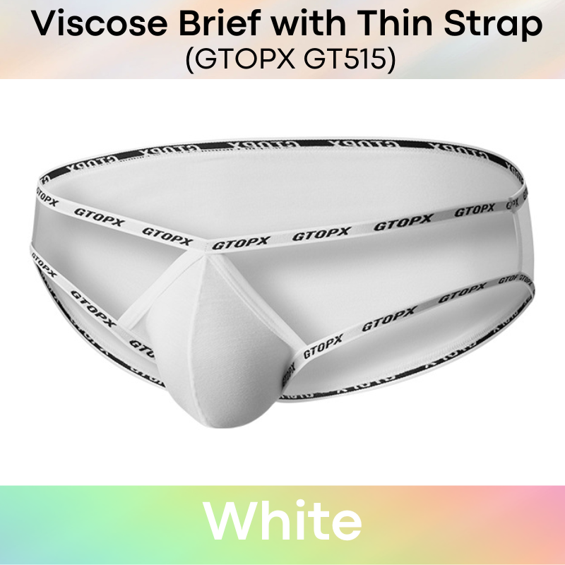 Men's Brief: Viscose Fibre Brief with 1cm Strap Underwear (GT515)